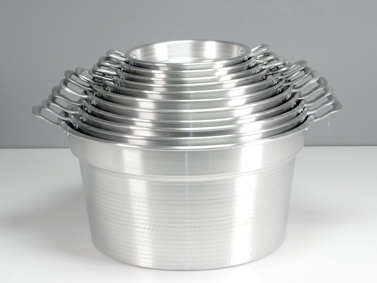 Ketel 34 cm - aluminium - grijs - ideaal voor koken - ServiceTopper