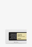 Een gesloten potje met een geel label met 'Advanced Snail 92 All in one Cream COSRX'.