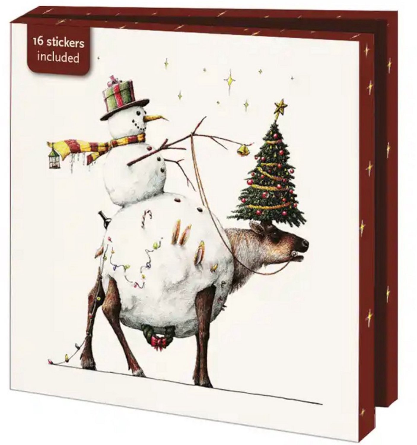 Kerstkaarten 10x - Kaartenmapje met env, vierkant: Kerst, Redmer Hoekstra - 5 x 2 motieven
