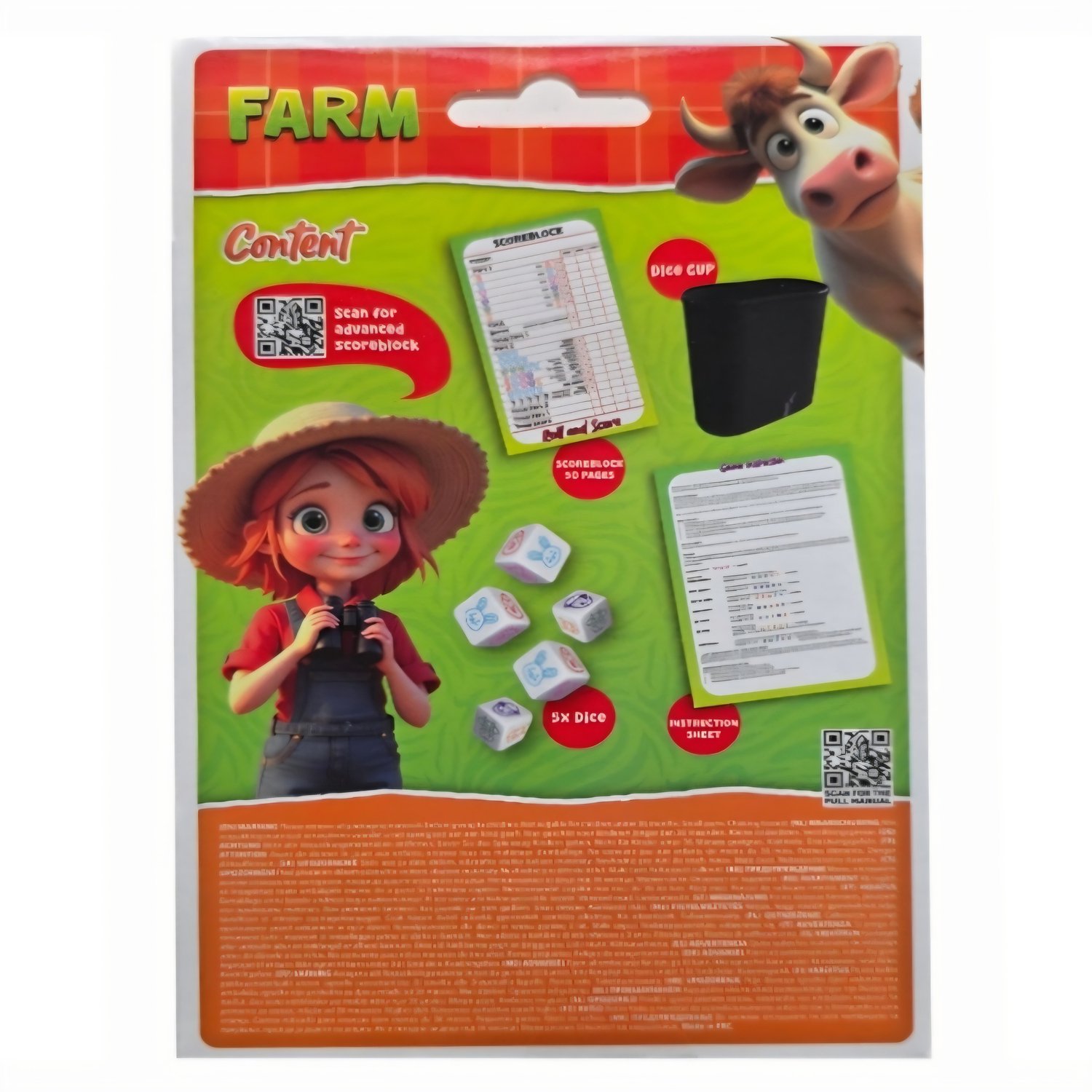 Ruby Toys - Farm Roll and Score - Dobbelspel - Kinderspel