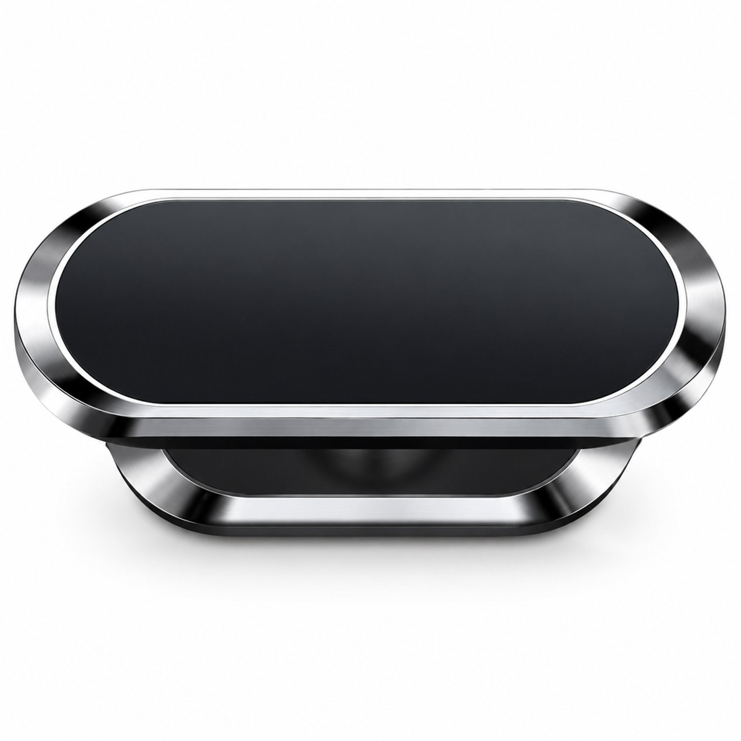 telefoonhouders auto: magnetische navigatiehouder van legering, 360° draaibaar, zwart