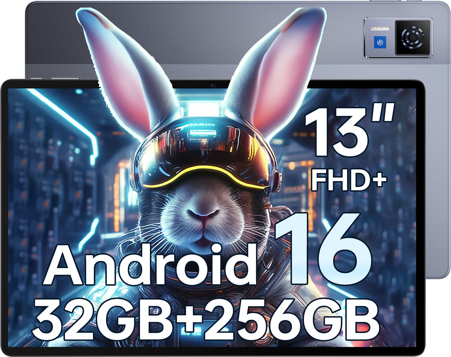 DOOGEE U13 Tablet 13" FHD+ 90Hz Android16, 32GB+256GB, Octa‑Core,11000mAh,Widevine L1,5G WiFi,Face ID,GPS,OTG