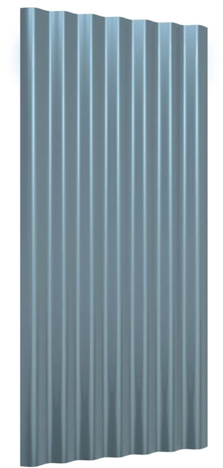 Dakpanelen 80x36 cm - verzinkt staal - robuust - bescherming voor tuinhuis en schuur - ServiceTopper