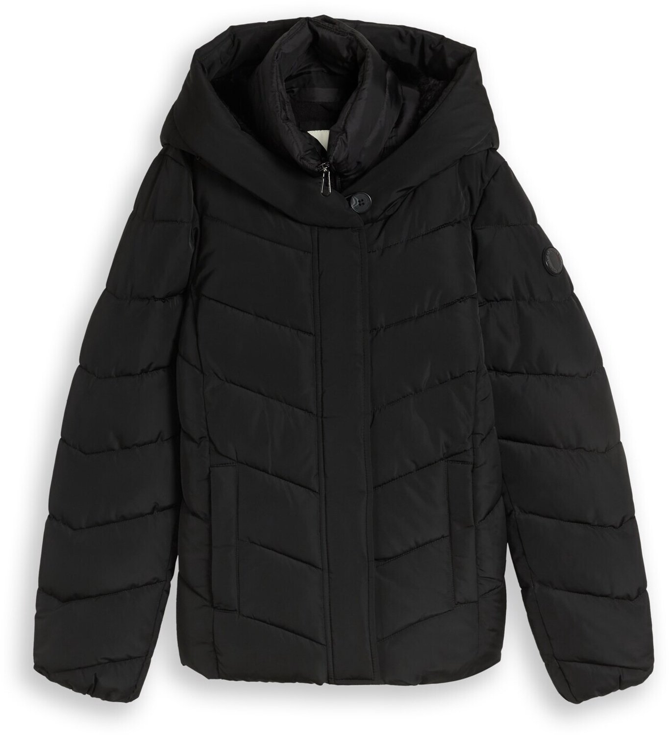 Tom Tailor - 2-in-1 pufferjas met afneembaar inzetstuk - Maat S - deep black