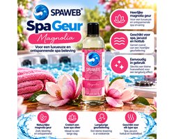 Spa Geur Magnolia 250 ml – Jacuzzi Geur – Hottub Geur – Spa Aroma – Geschikt voor Spa, Jacuzzi & Bubbelbad – Spaweb