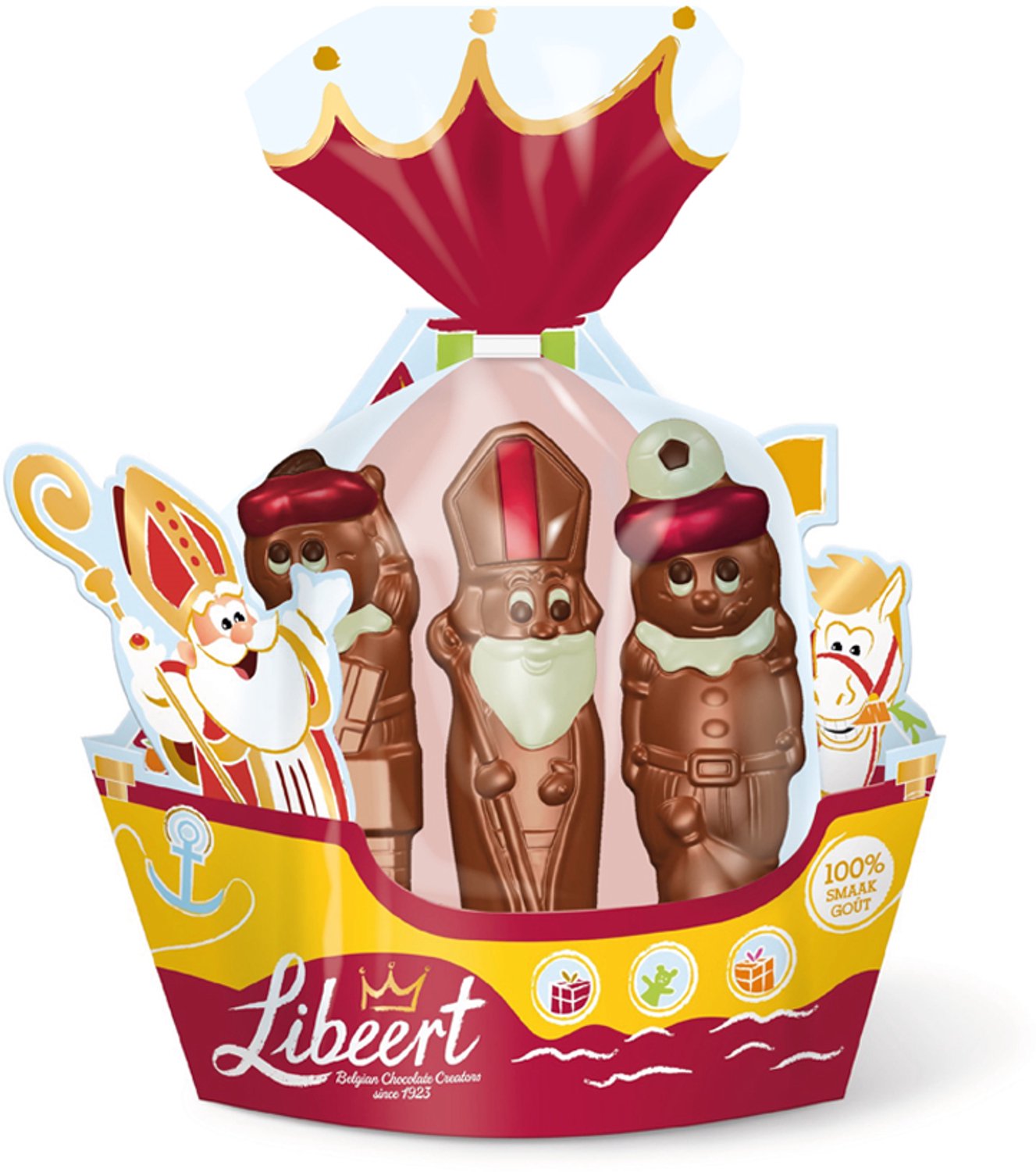 Libeert Chocolade boot van Sinterklaas - inhoud 120g