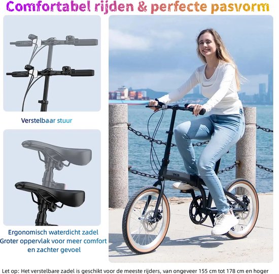 RCB GK4 Opvouwbare 20 inch Fiets voor Tieners - 21 Versnellingen - Licht Aluminium Frame - Grijs van RCB — afbeelding 4