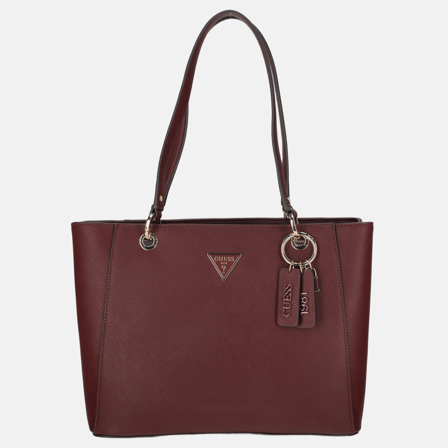 GUESS schoudertas shopper Noelle II Tote Burgundy wijnrood