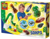 SES Creative Enge Zeepjes Gieten met Gietvorm en Kleurstoffen - Voor Jongens vanaf 7 Jaar - Experimenteerset - Zeep Maken - Schoencadeautjes Sinterklaas