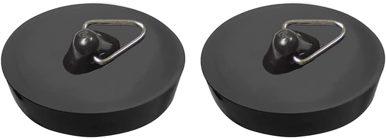 Afvoerstop - Zwart - Ø41-45 mm - Rubber - Voor Gootstenen en Badkuipen