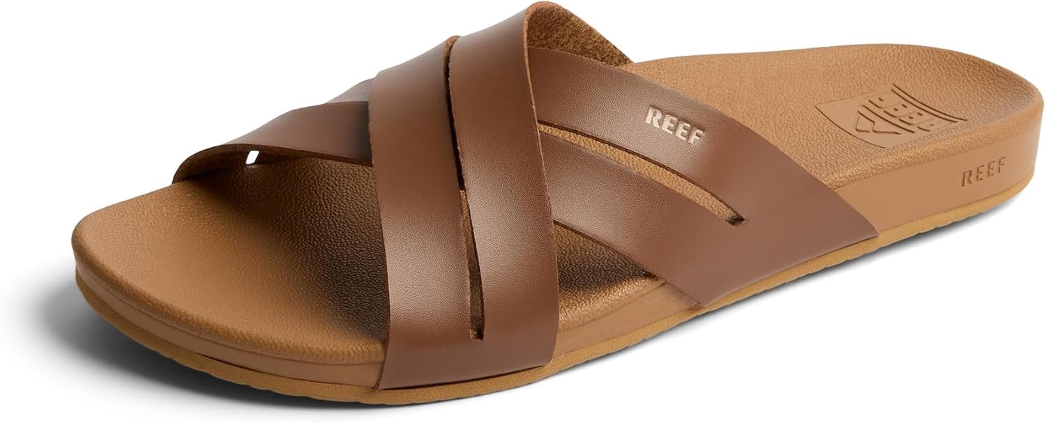Reef Dames Slippers Cushion Spring Bloom Comfort & Stijl Chocolade-m
