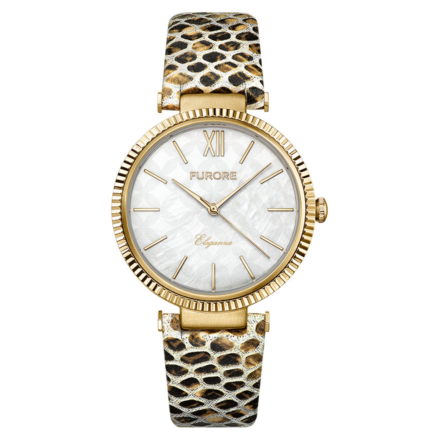 Furore - Dames Horloge Eleganza - Goud
