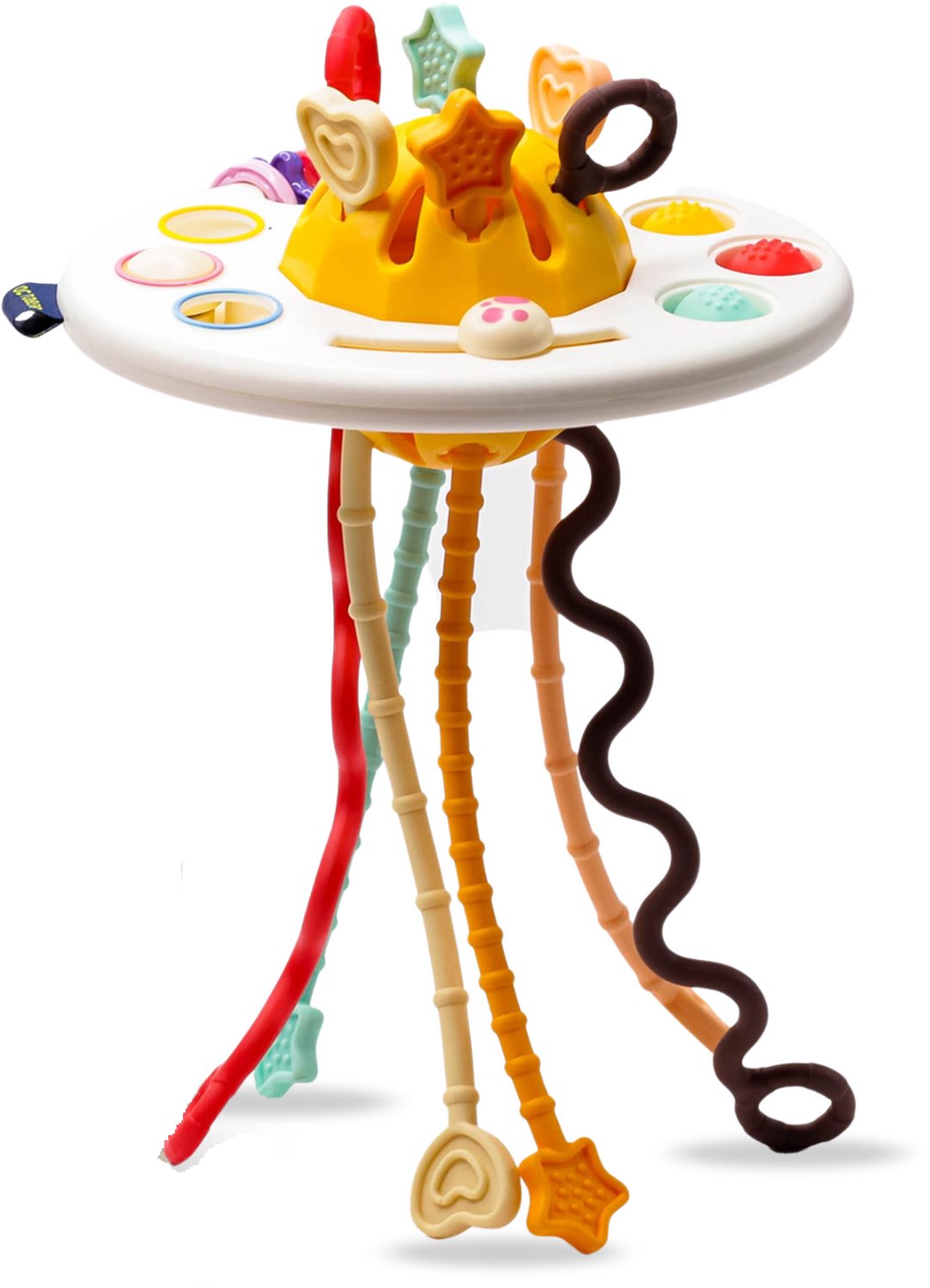 Bitey - Baby Speelgoed - Montessori - Ontwikkeling - Fijne Motoriek - Hoogwaardige Kwaliteit - Baby's - Speelgoed - UFO Speelgoed - Kraamcadeau - 3 tot 24 Maanden – foto 5
