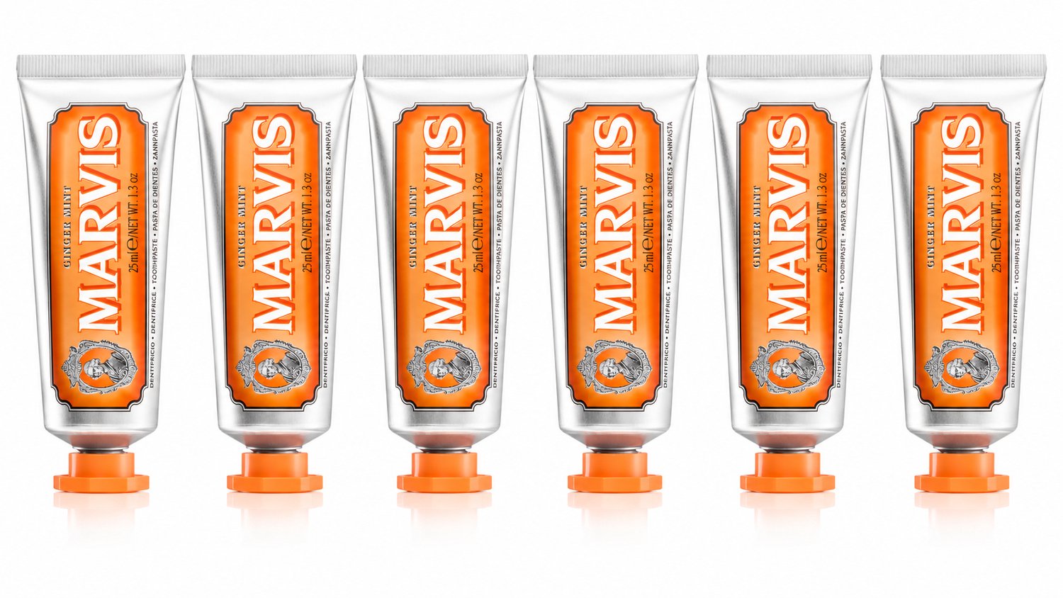 Marvis Tandpasta Ginger Mint | 6 x 25 ml