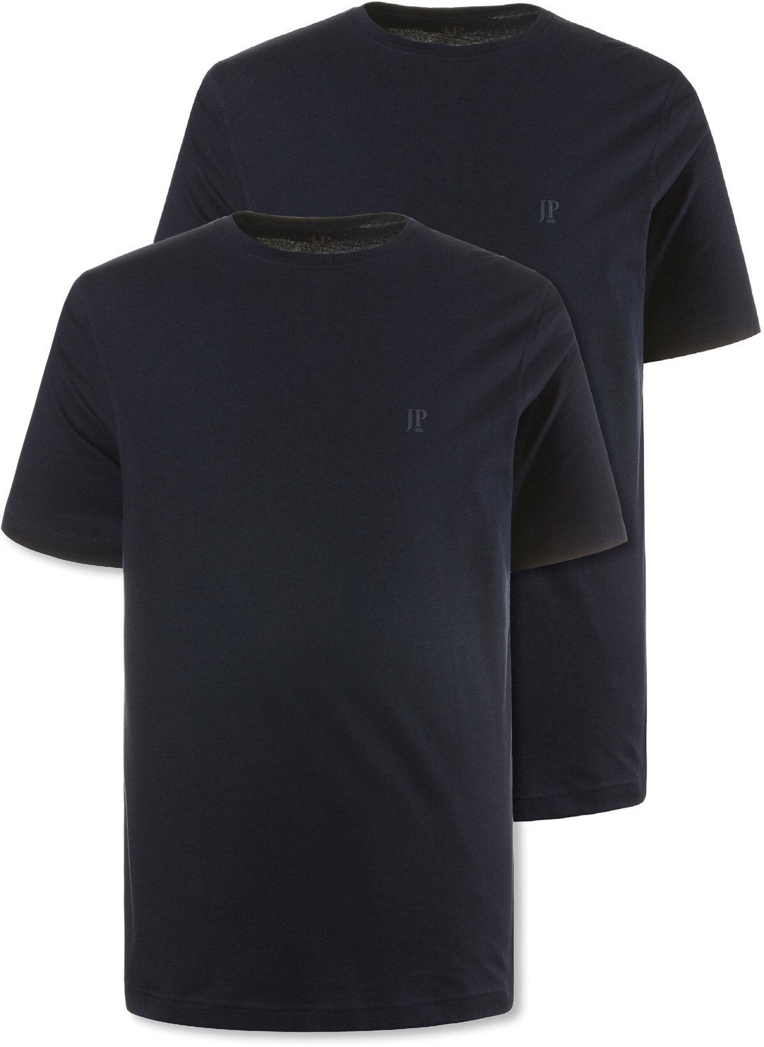 JP 1880 - Heren - T-shirts basic set van 2 ronde hals - Donkermarine - Maat 4XL