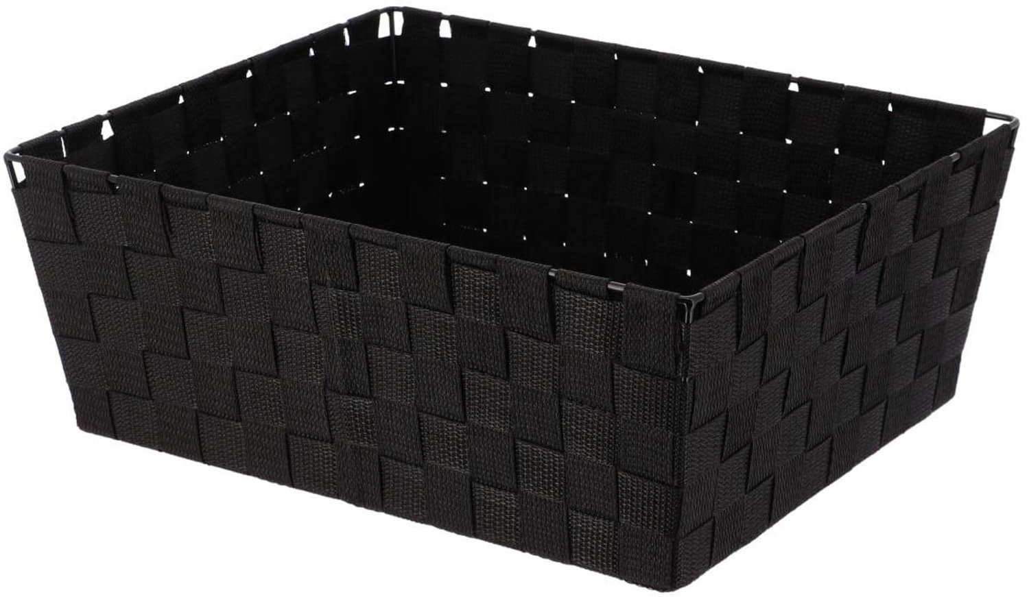 Panière dressing en polyester H. 15 x L. 31,5 x P. 39 cm noir