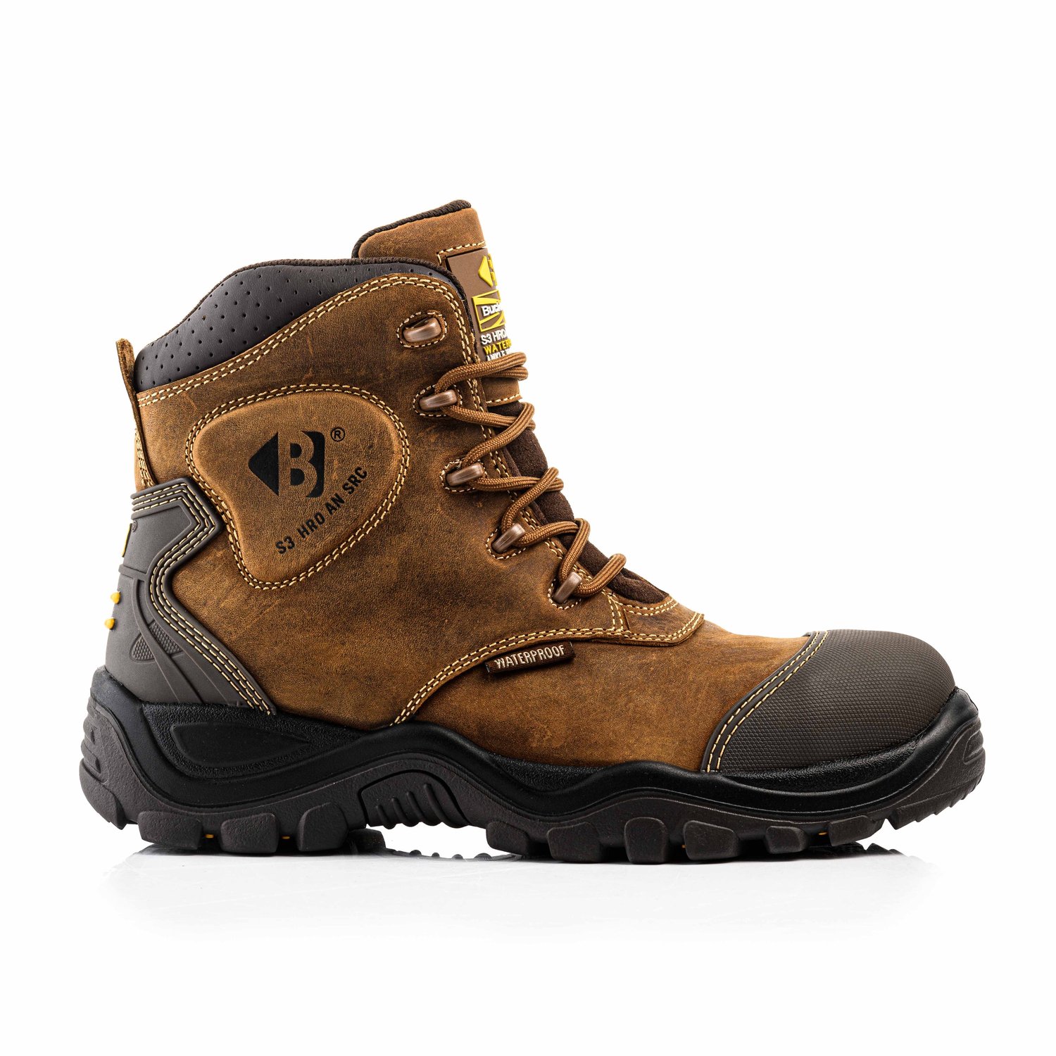 BSH012 BR Buckshot Lace Boot | Brown | Werkschoen maat 46
