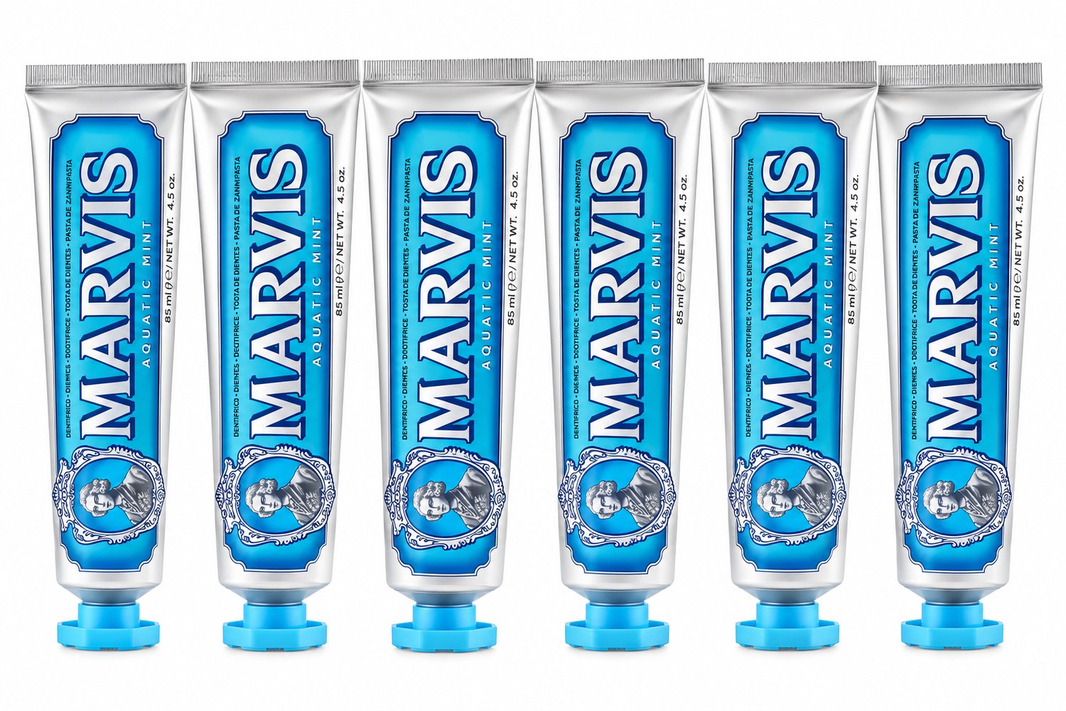 Marvis Tandpasta Aquatic Mint | 6 x 85 ml