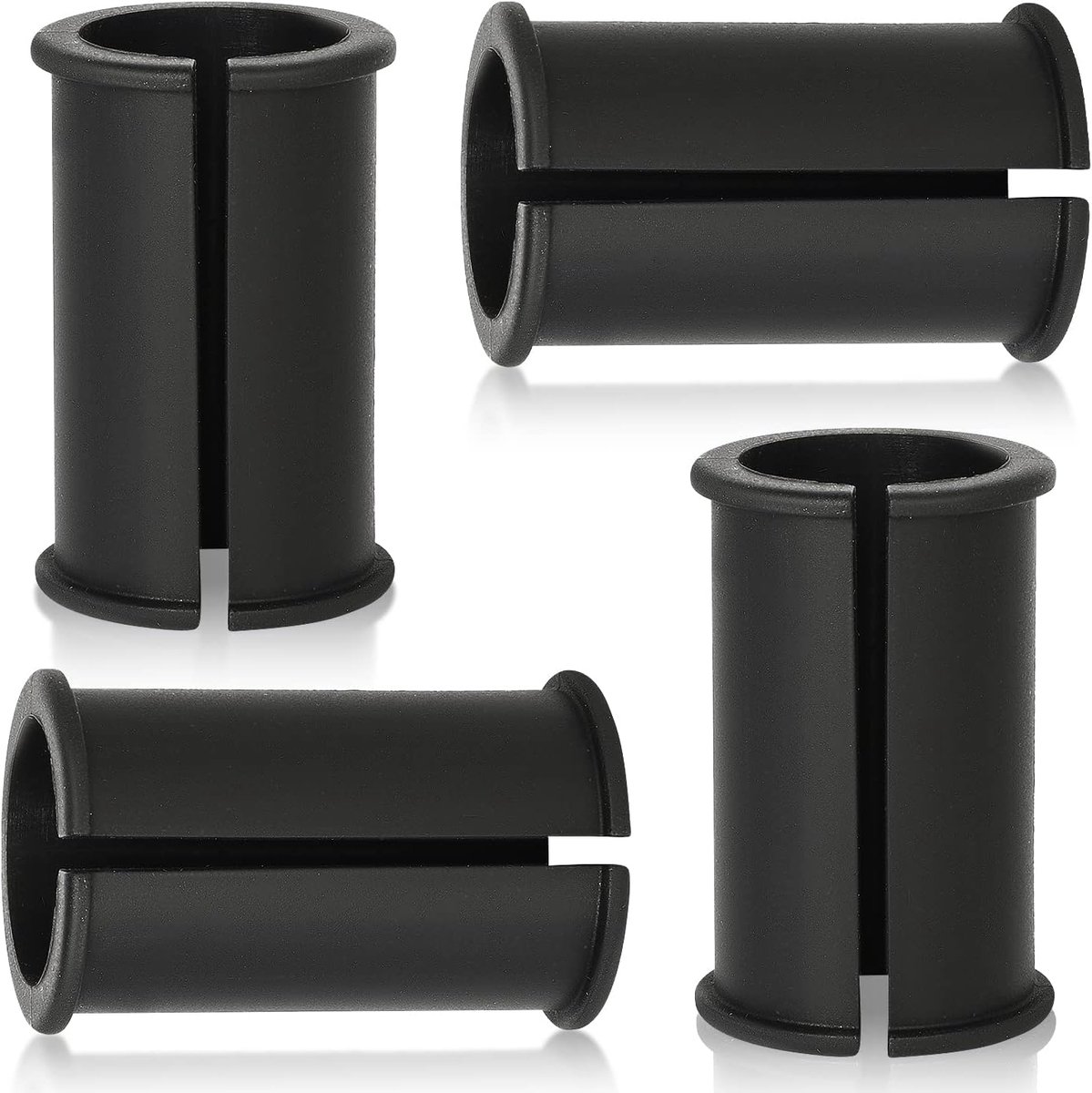 4st Microfoon Rubber Afstandhouder, 45x20mm Microphone Shock Mount Rubber Spacer Rubberen Buis voor Microfoon Microfoonaccessoires Compatibel met de Meeste Camera's