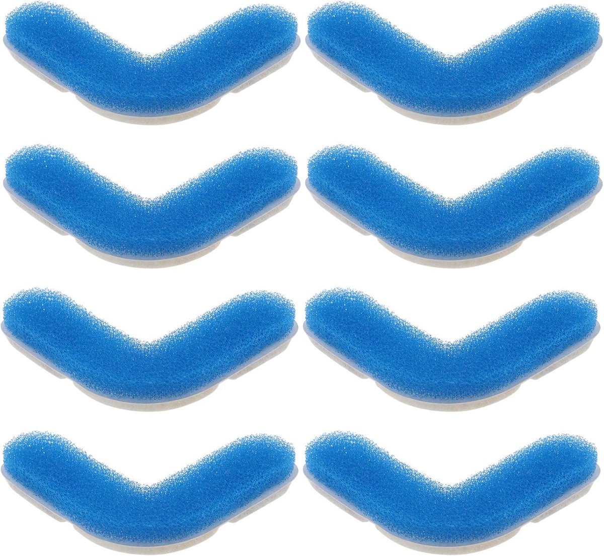 Allecto Plus - 8 stuks Filters met spons voor 72oz/2.2L Vierkante Kattenfontein - Kattenfontein Accessoires 8.5 x 8.5cm