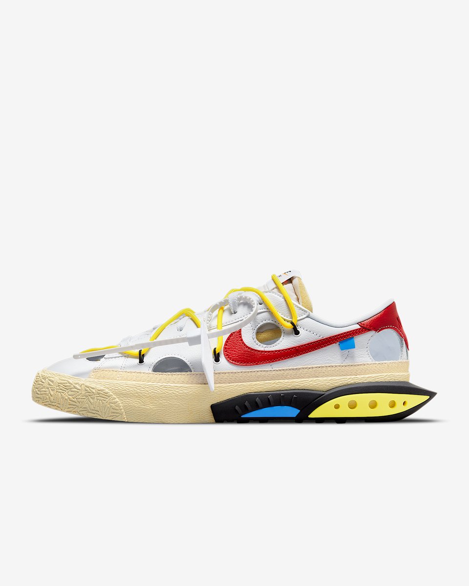 Nike Blazer Low ’77 x Off- – /Opti /Fossil/University Blazer Lifestyle Unisex Sneakers Wit