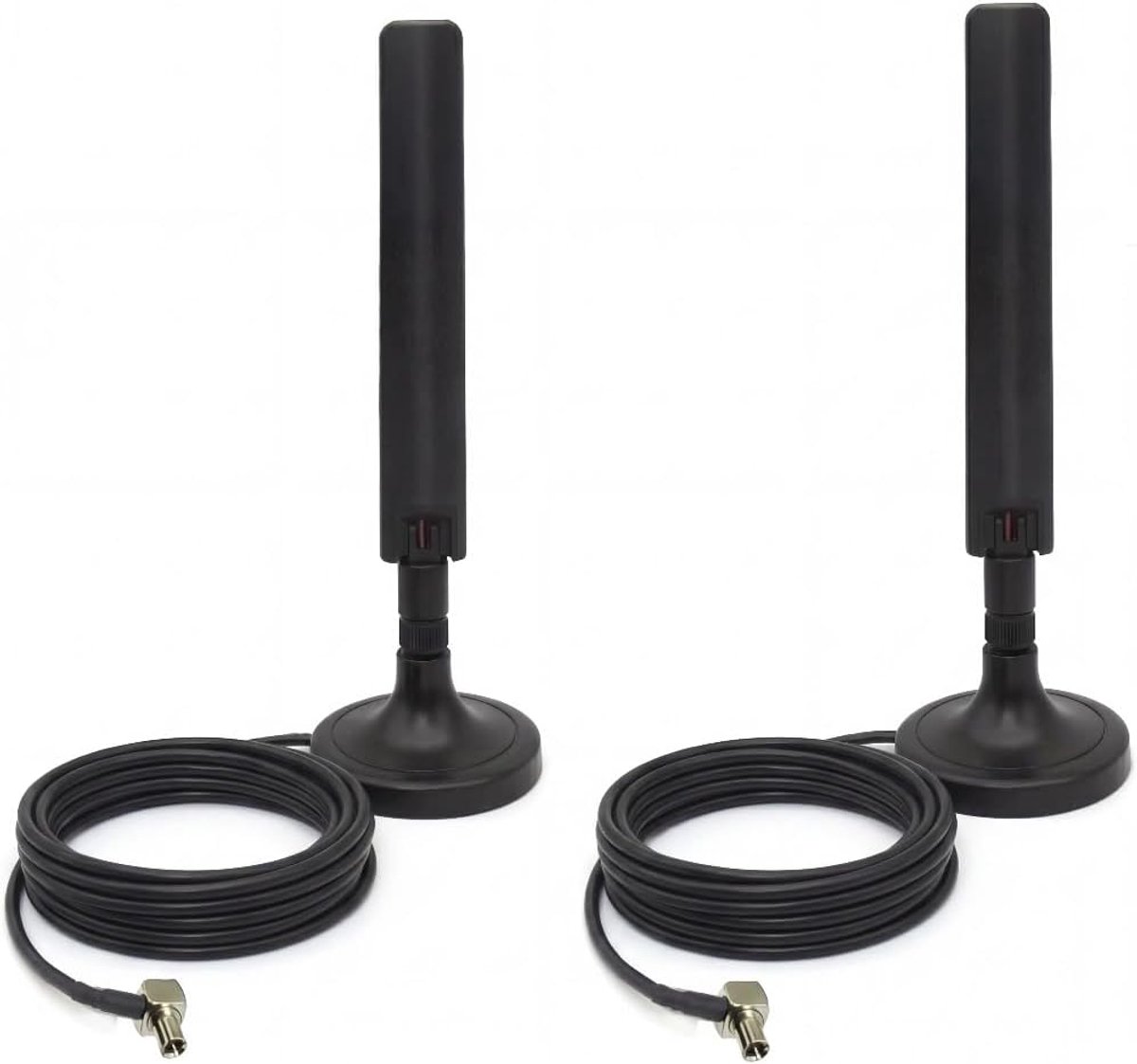 10dBi Externe 5G 4G LTE 3G GPRS GSM TS9 Magnetische Base MIMO Antenne voor Netgear AT & T Nighthawk M6 MR6110 MR6500 M5 MR5100 M1 MR1100 LB1121, LB2120 Huawei MiFi Hotspots Router,5FT,2FT,2 -Pack