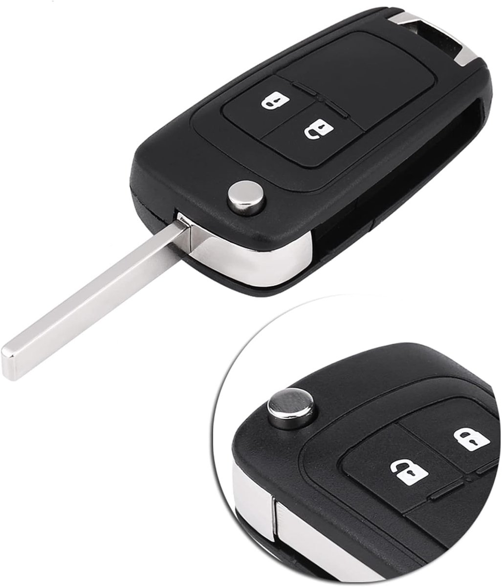 Afstandsbediening Sleutelhanger 2 Knop Auto Afstandsbediening Sleutelhanger 433 Mhz Chip Auto Accessoire Vervanging voor J E Insignia 5WK50079