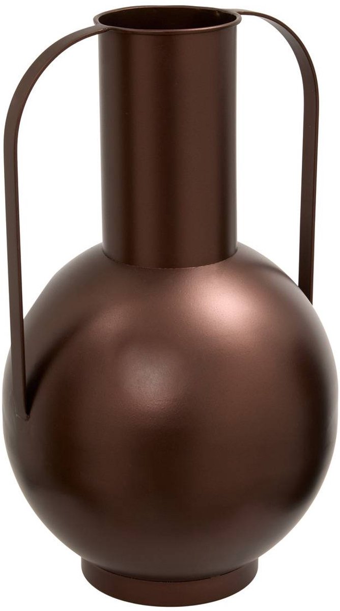 Atmosphera Créateur d'intérieur® Metalen vaas Barrel, hoogte 42,5 cm, chocoladebruin Chocolat
