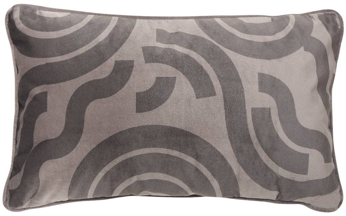 Atmosphera Créateur d'intérieur® Lilou-kussen, rechthoekig, 30 x 50 cm, grijs Gris foncé