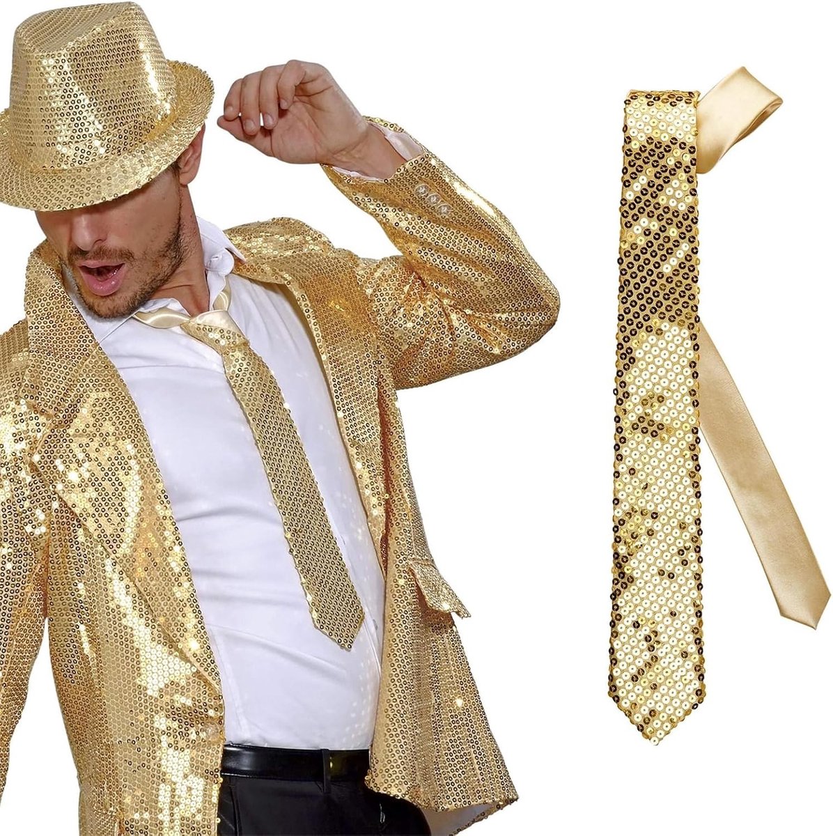 Glitterende Skinny Strikdassen voor Heren, 5cm Formele Ties voor Bruiloften, Feestjes en Cosplay, Perfect voor Dans en Theatervoorstellingen