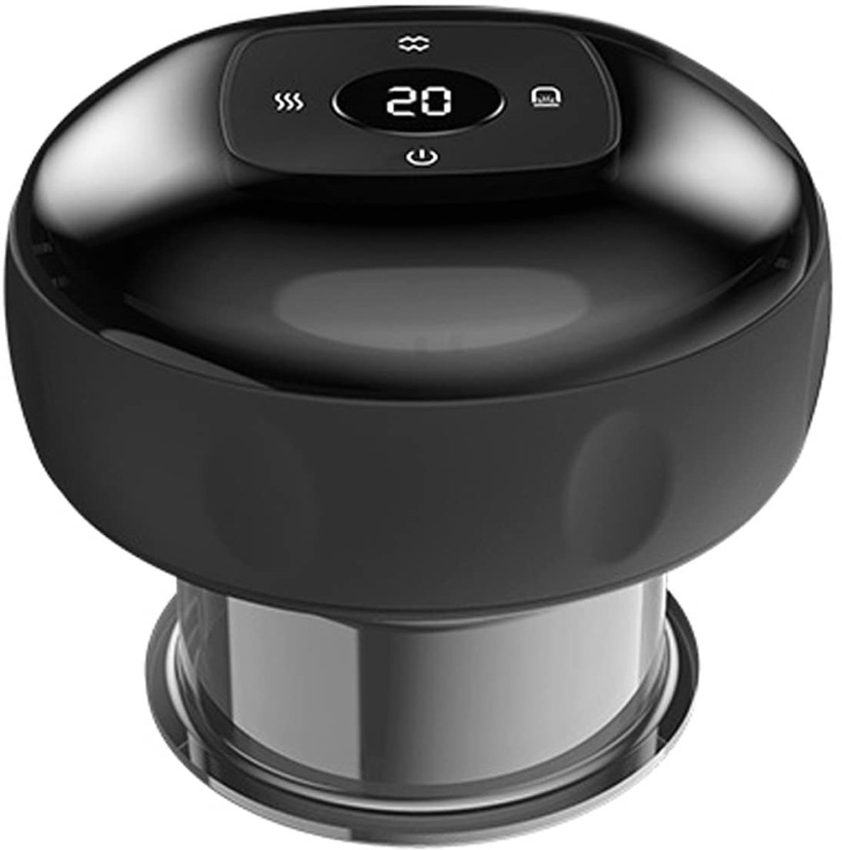 casalora - Cupping Cup - Electric Cupping Massager - 12 Standen met rode lichtverwarming - Cupping Set - Met LED-display - Voor cupping, schrapen en massage - Zwart