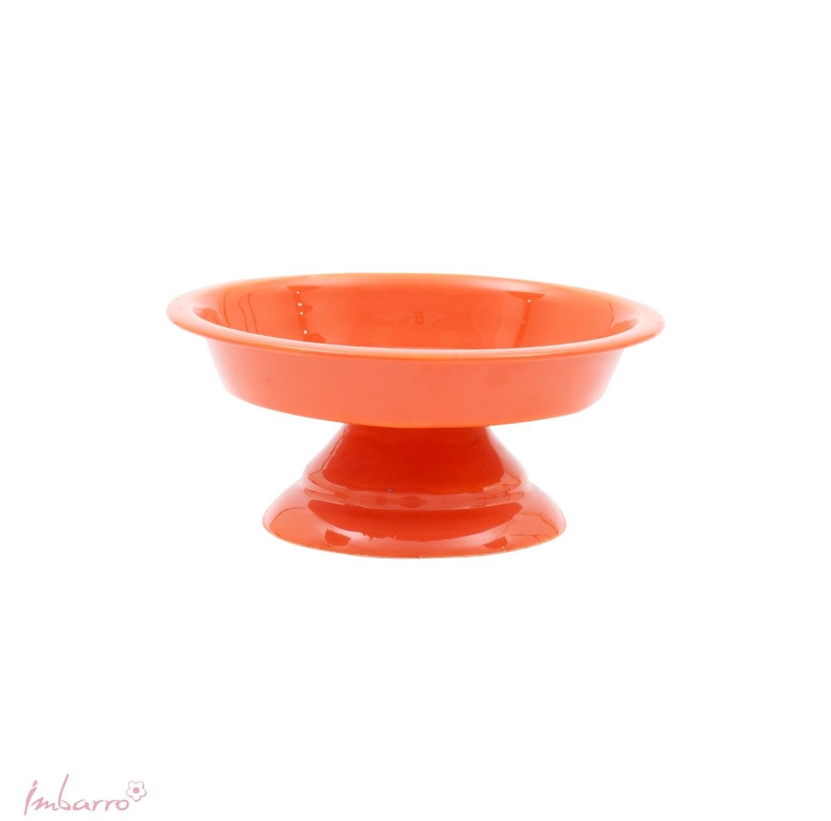 Imbarro Home & Fashion - Kandelaar Blanche Orange - Oranje - L:14.50 W:14.50 H:6.50 cm