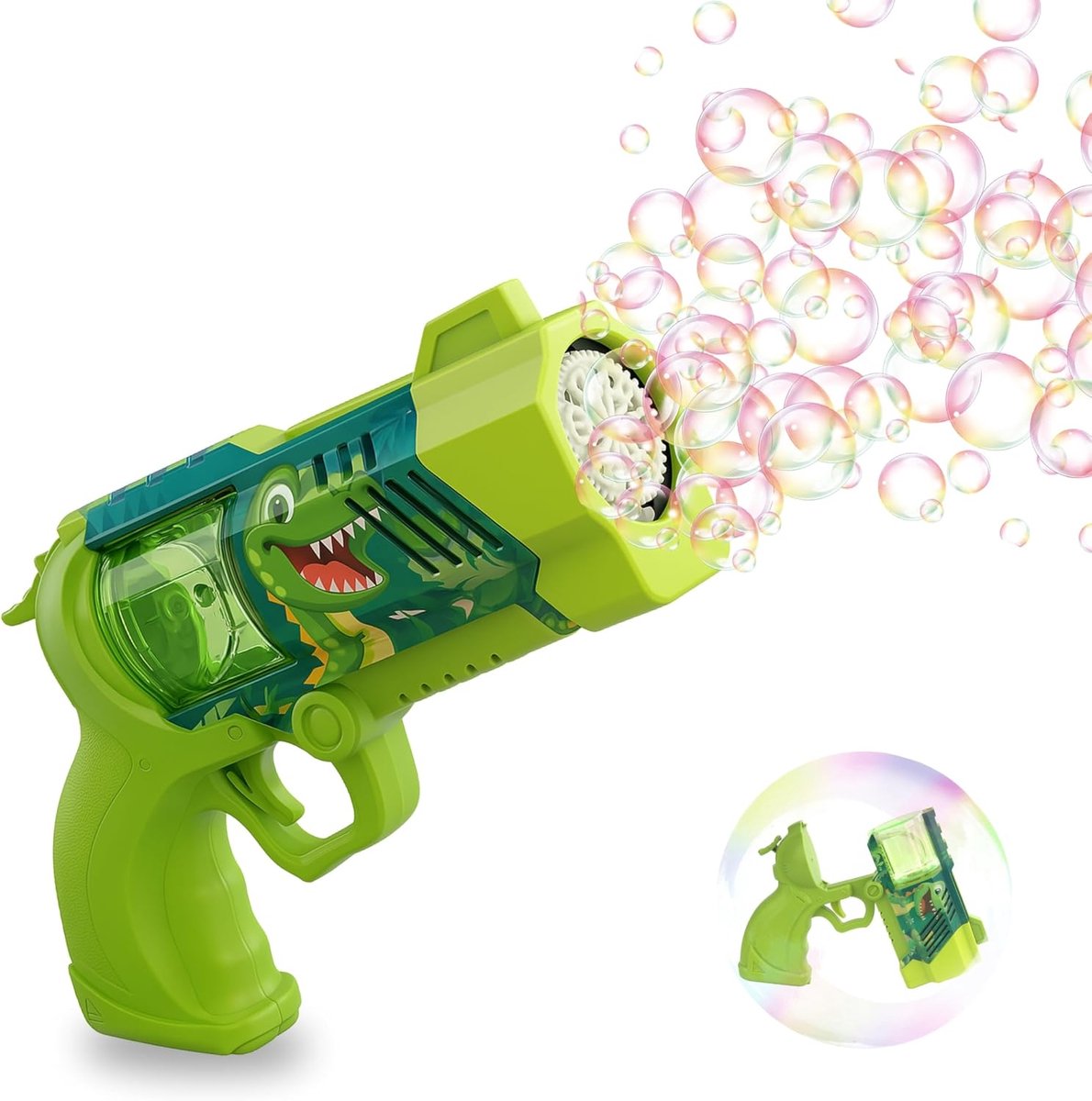 Bellenblaaspistool, LED Bellenblaasmachine, 80ml Bellenvloeistof Tank, Bellenpistool, Bellenkanon, Luchtbellen Bazooka Bubble Gun, Cadeaus voor Kinderen, Bruiloft