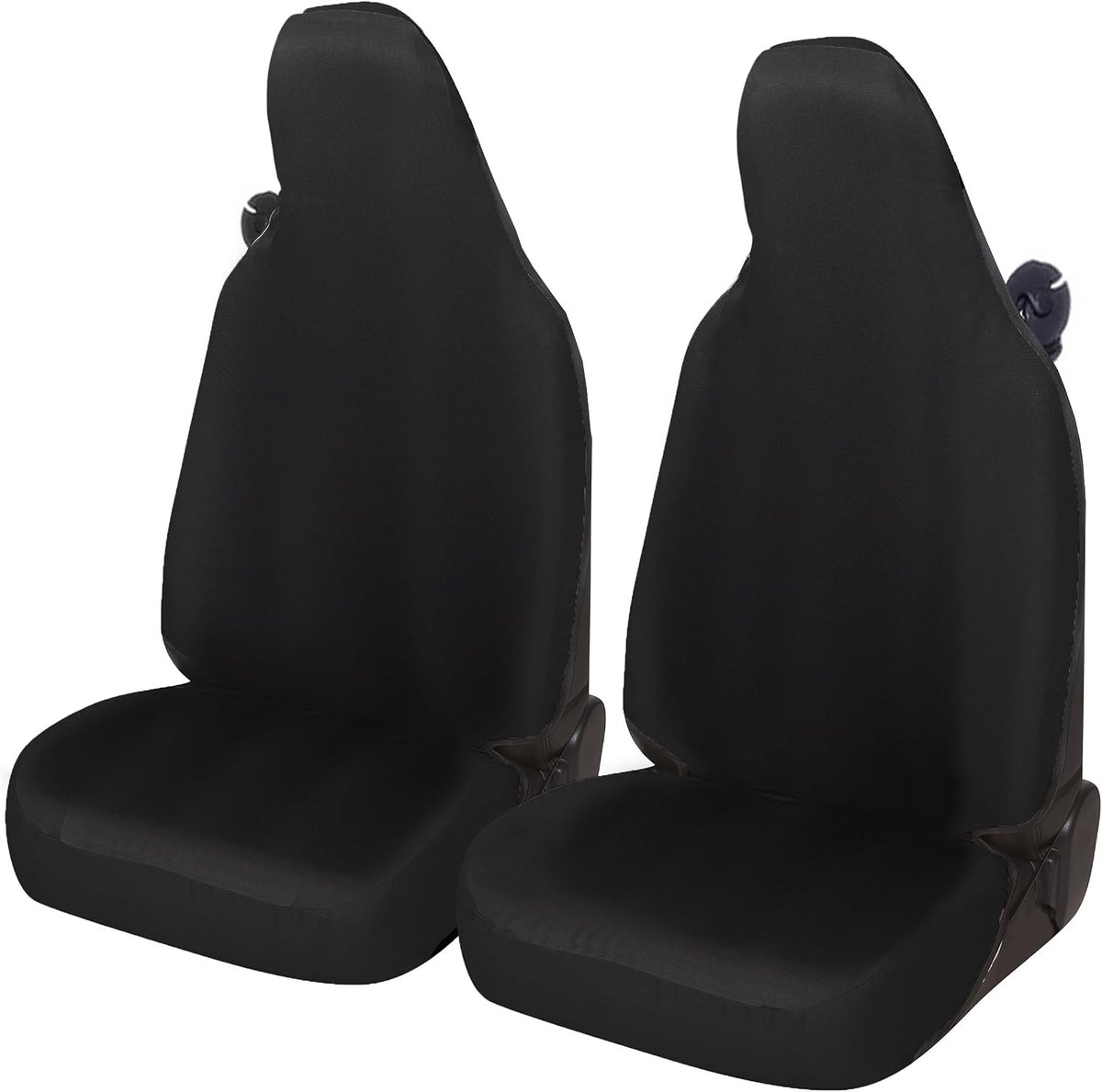 Accessori Lupex Autostoelhoezen compatibel met Smart fortwo 450 451 en 453 1 2 3-serie stof polyester (zwart)