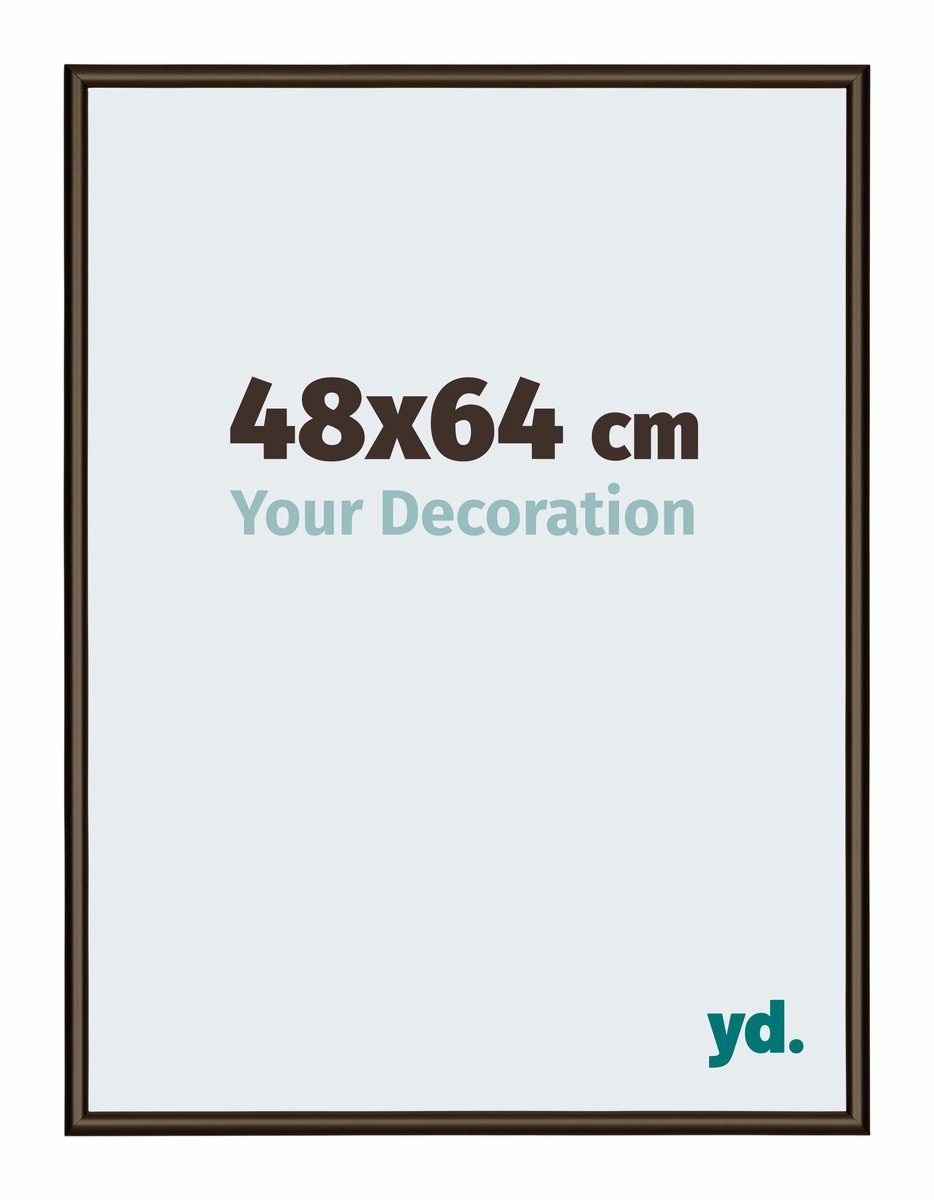 yd. Your Decoration - Fotolijst 48x64 cm - Aluminium - Walnoot Structuur - New York