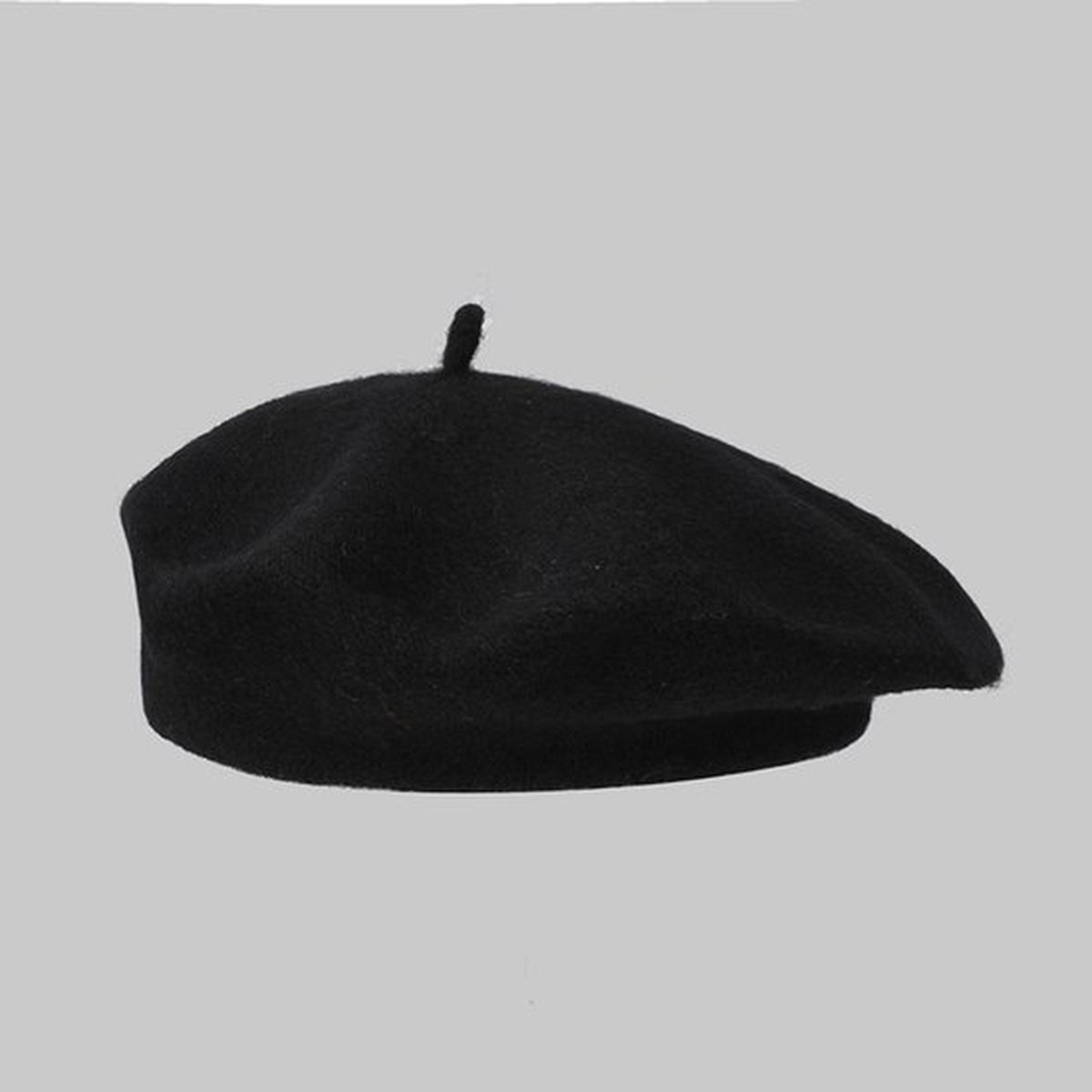 Damesbaret - Klassieke effen Franse baret Kunstenaarsbaret - Onmisbaar accessoire voor herfst/winter - Zwart