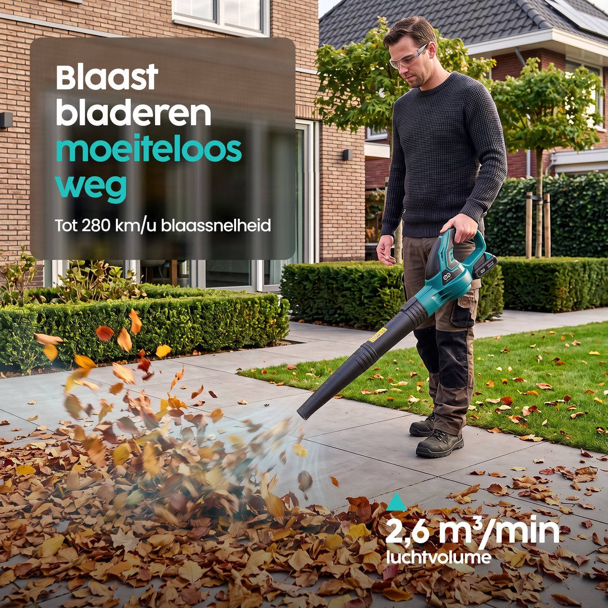 Infinity Goods Accu Bladblazer 20V - Blazer - 280 km/u Luchtsnelheid - Incl. Accu - Extra Krachtig thumbnail 2