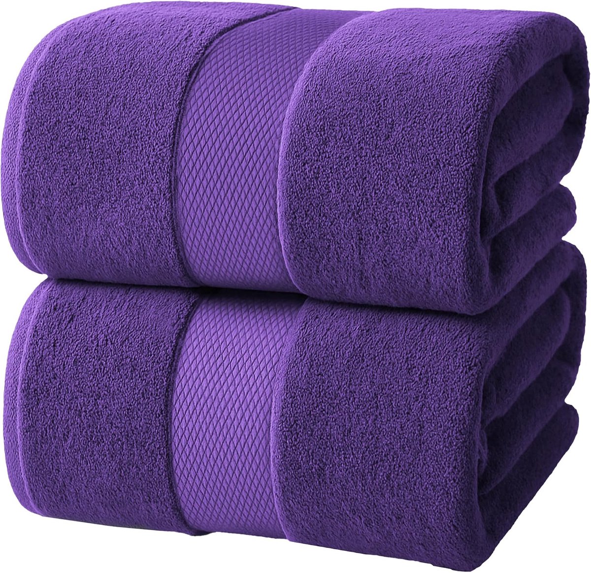 Badlakens – Set van 2 | 90 x 180 cm | 600 g/m² | 100% Ringgesponnen Katoen | Zacht, Zeer Absorberend & Sneldrogend | Voor Badkamer, Spa & Hotel