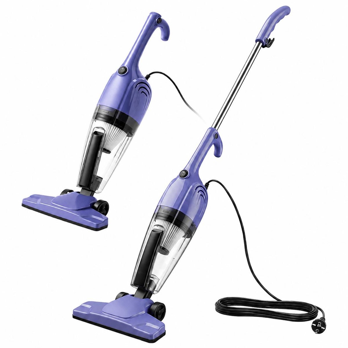 2-in-1 hand-stofzuiger- 0,5 l-lichtgewicht-stofzuiger-500 W-hoge-zuigkracht-slanke-behuizing-zichtbaar-stofreservoir-eenvoudig-te-monteren-demonteren-huisdieren-kleine-ruimtes-huishoudelijk-gebruik