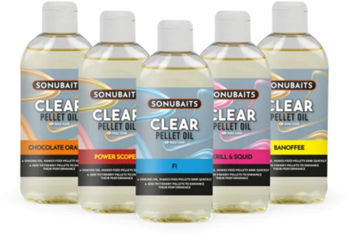 Sonubaits Clear Pellet Oil 200ml - Smaak : F1