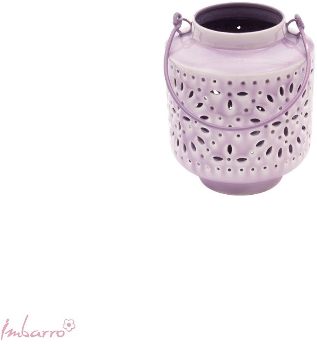 Imbarro Home & Fashion - Windlicht Fem Lilac - Paars - 12 X 12 cm