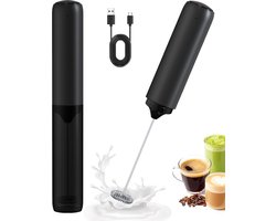 Hand-Melkopschuimer - Elektrische Mixer - Elektrische Melkopschuimer - Mengkop met Dubbele Spoel - Drankgarde - Oplaadbare - Opbergdoos - Voor Latte, Cappuccino, Matcha, Warme Chocolademelk en Eieren