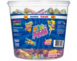 Fruittella Mix of Minis Silo - Snoep - mix van Mentos - Look O Look - Chupa Chups - 1x1230gr