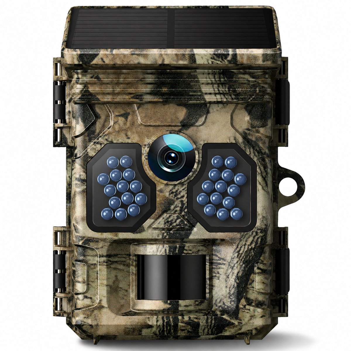 Wildcamera 2.7K 48MP – Zonnepaneel – Nachtzicht 20M – 0,1s Bewegingsdetectie – IP66 Waterdicht