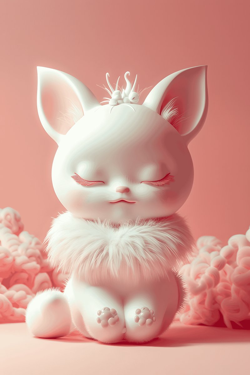 Roze Alien Poster - Schattige - Alien - Kleurrijke - Fantasie - Ruimte - posters - formaat 70x100cm - Wanddecoratie - L2701MT