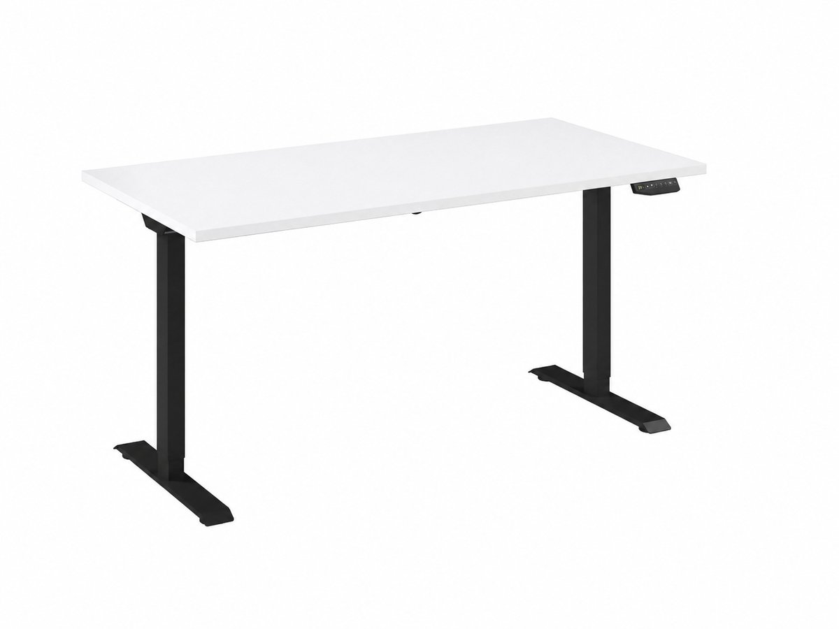 Bureau Adjust 1 Plus QA 160x80 Zwart/Wit