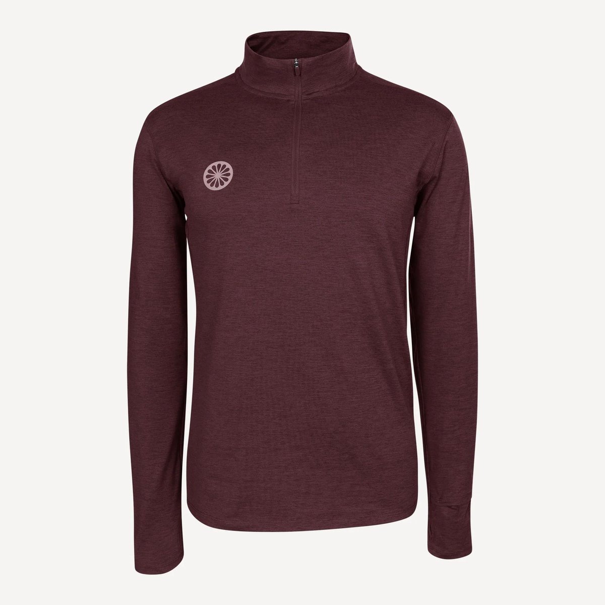 THE INDIAN MAHARADJA - half zip long sleeve - Tennis t-shirt lange mouw heren - Donkerrood