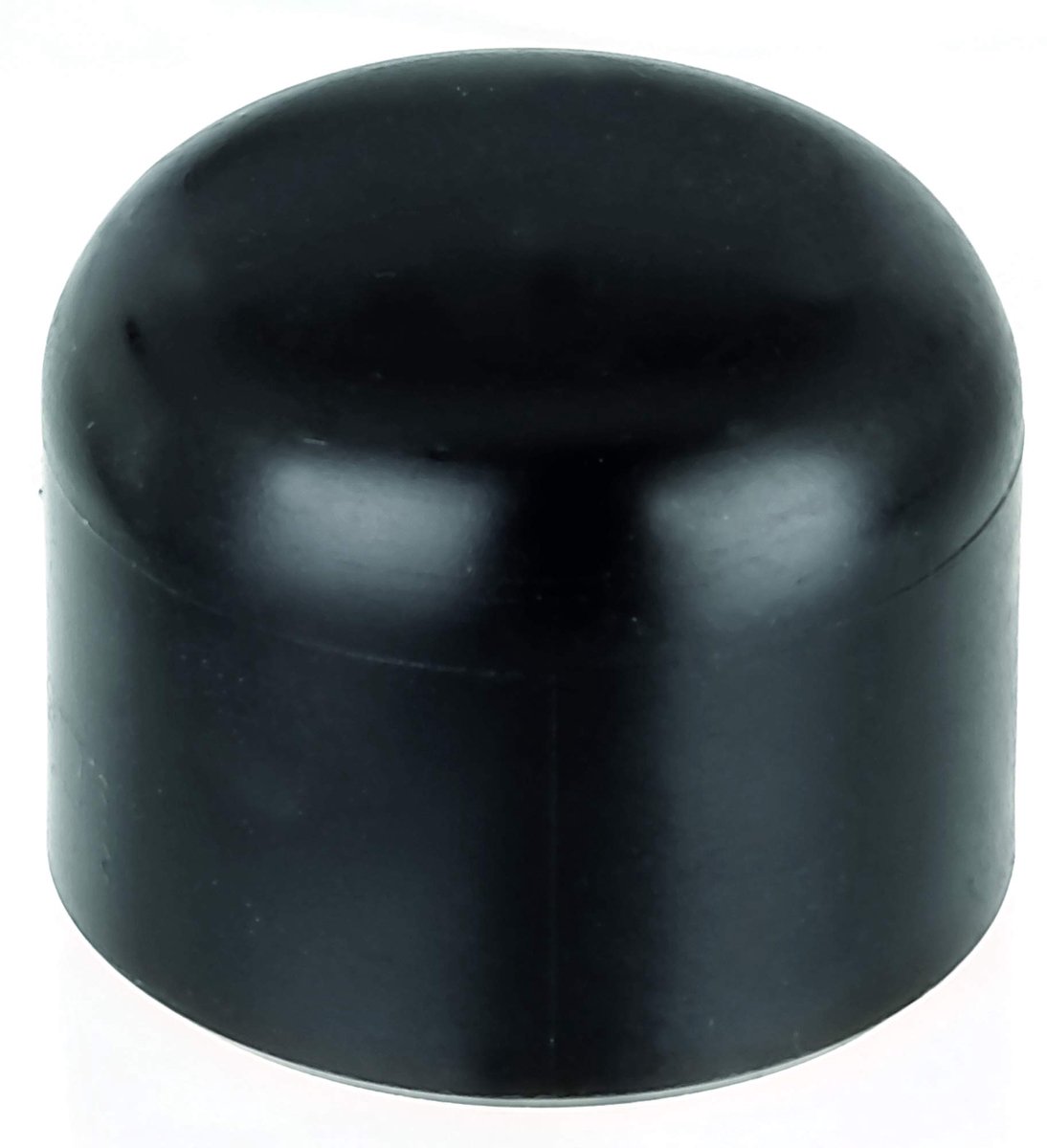 Paalkap ronde metalen paal - kunststof zwart - voor paal-Ø 34 mm - set van 20 - ShopVlot