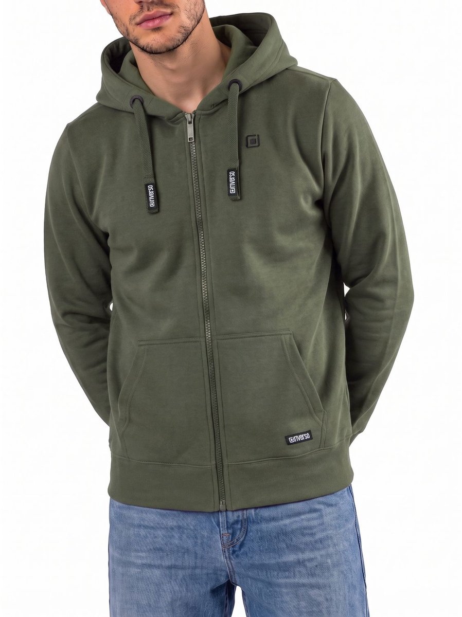 riverso Heren Sweatjack RIVNoah regular fit Veelkleurig M Volwassenen Hoodiejacket - Sweatvest