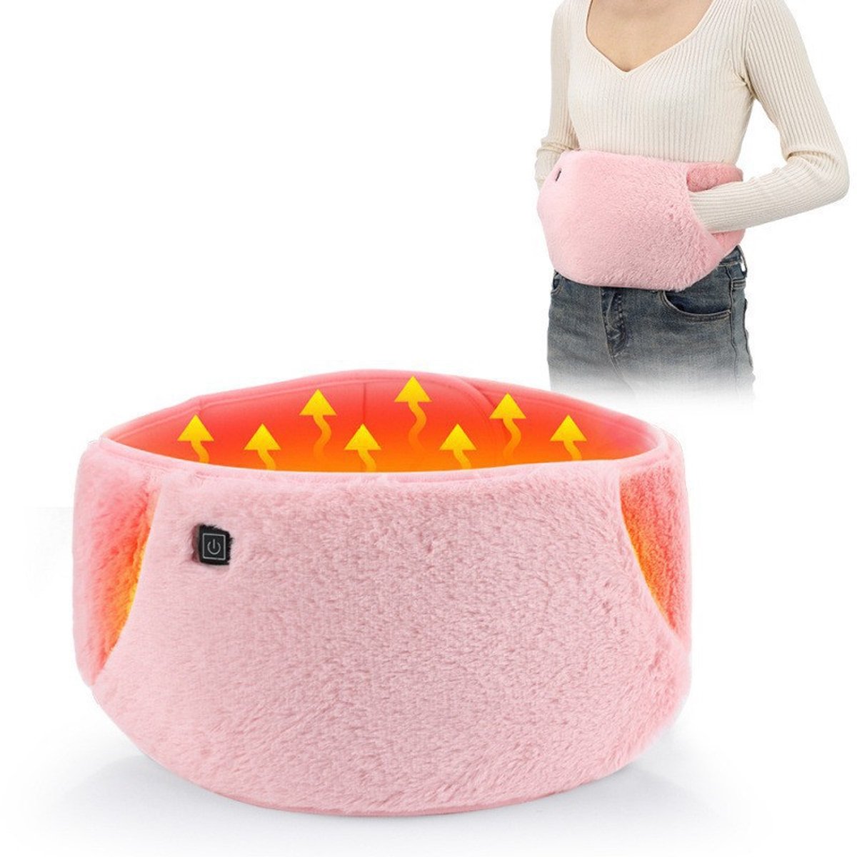 Menstruatie warmteband -Handwarmers- Elektrische handwarmer - Menstruatiepijn - Handwarmer -roze